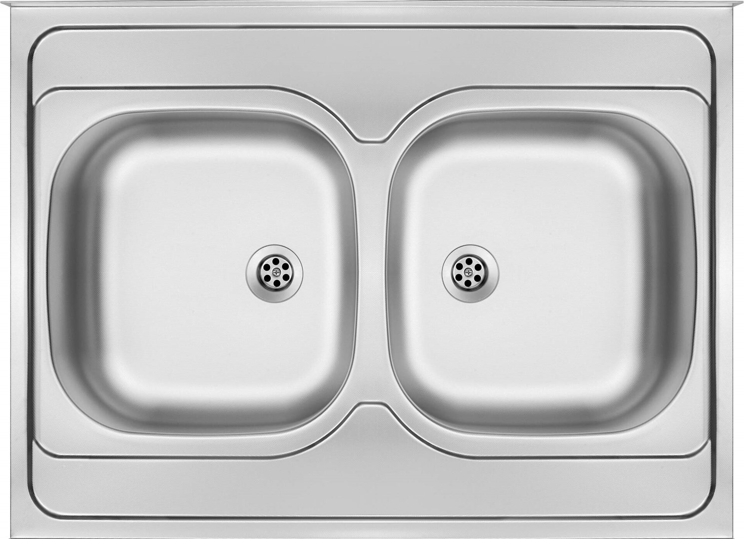 2-bowl steel sink - overlay 2-bowl steel sink - overlay