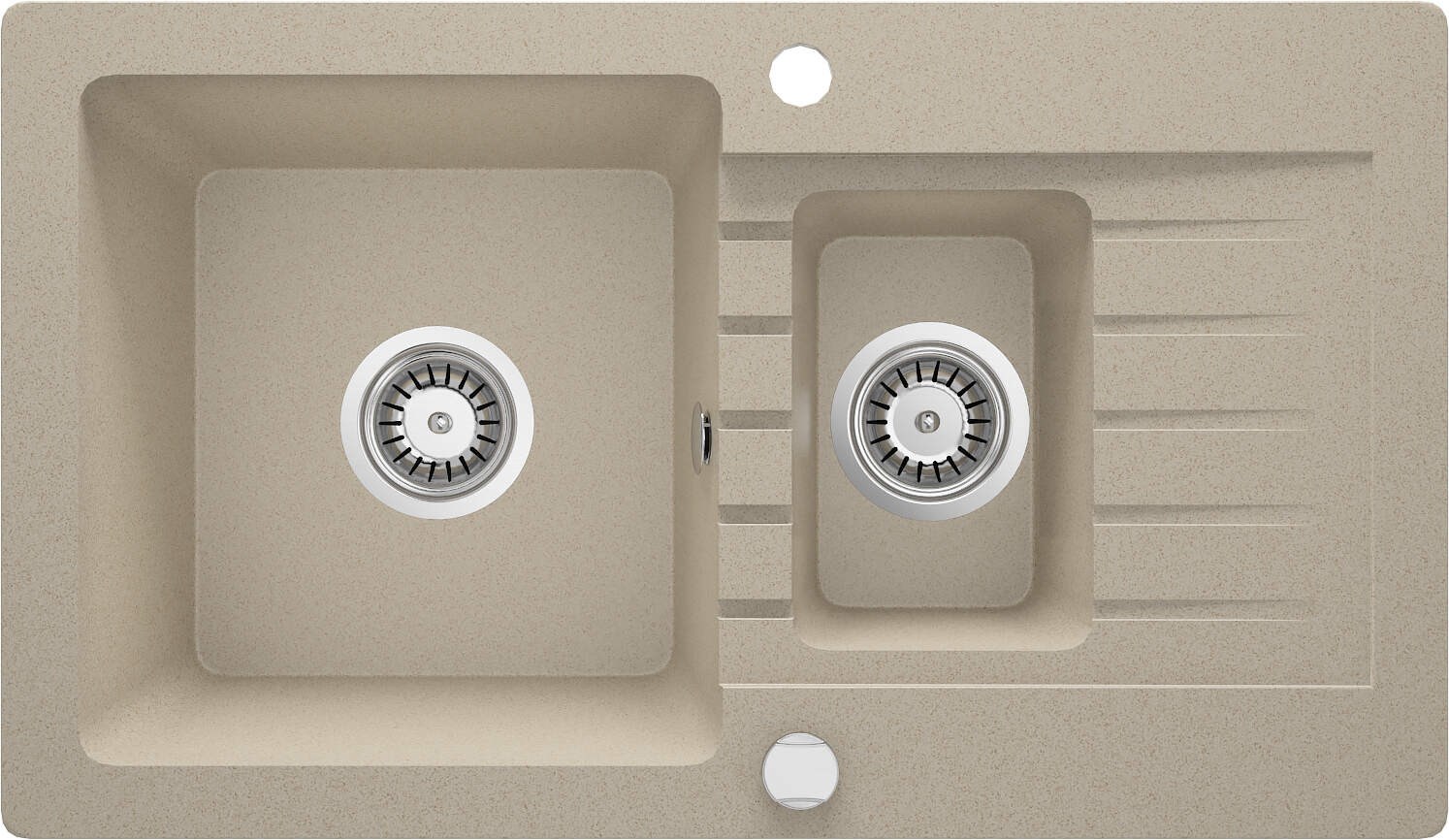 1.5-bowl granite sink with drainer 1.5-bowl granite sink with drainer