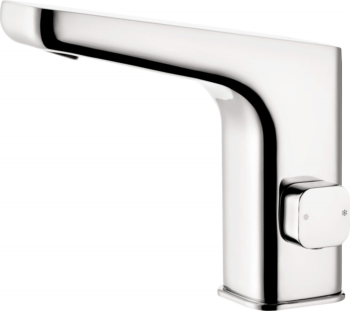 Touchless washbasin mixer with temperature control - 4xAA Touchless washbasin mixer with temperature control - 4xAA