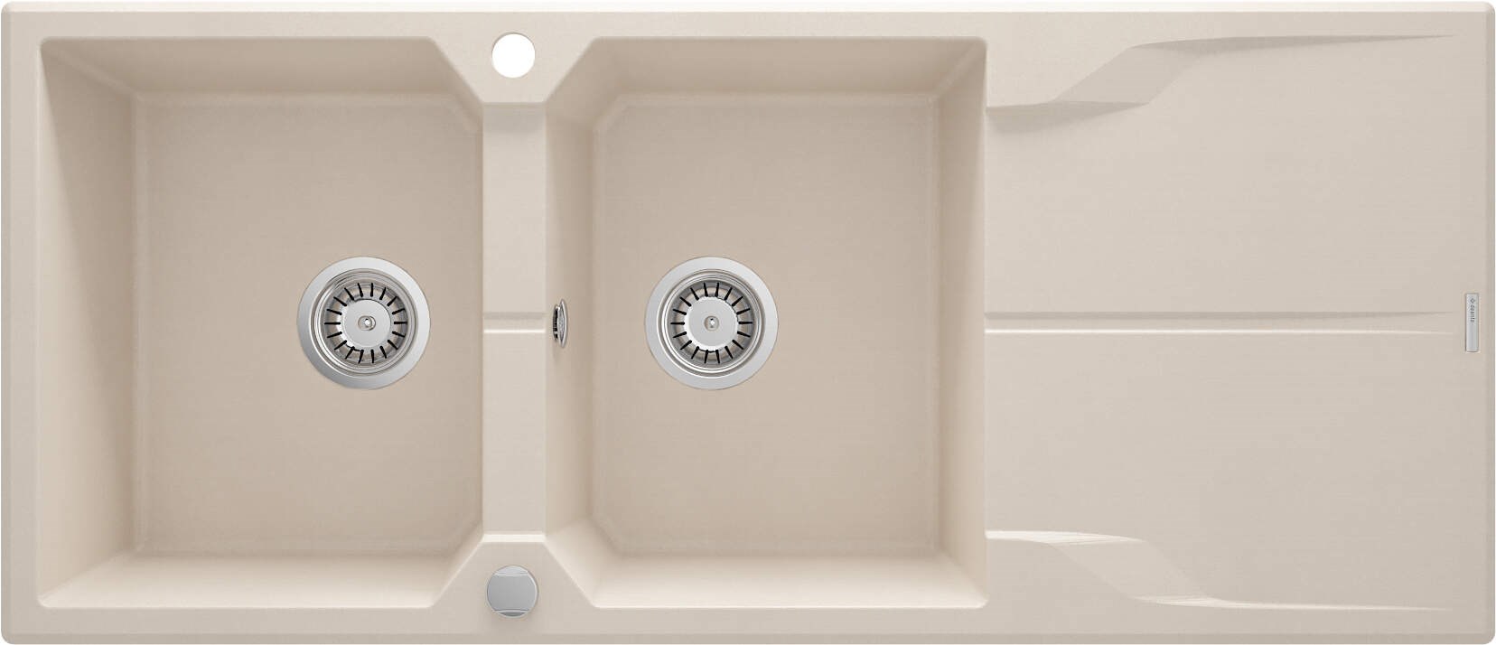 2-bowl granite sink with drainer 2-bowl granite sink with drainer