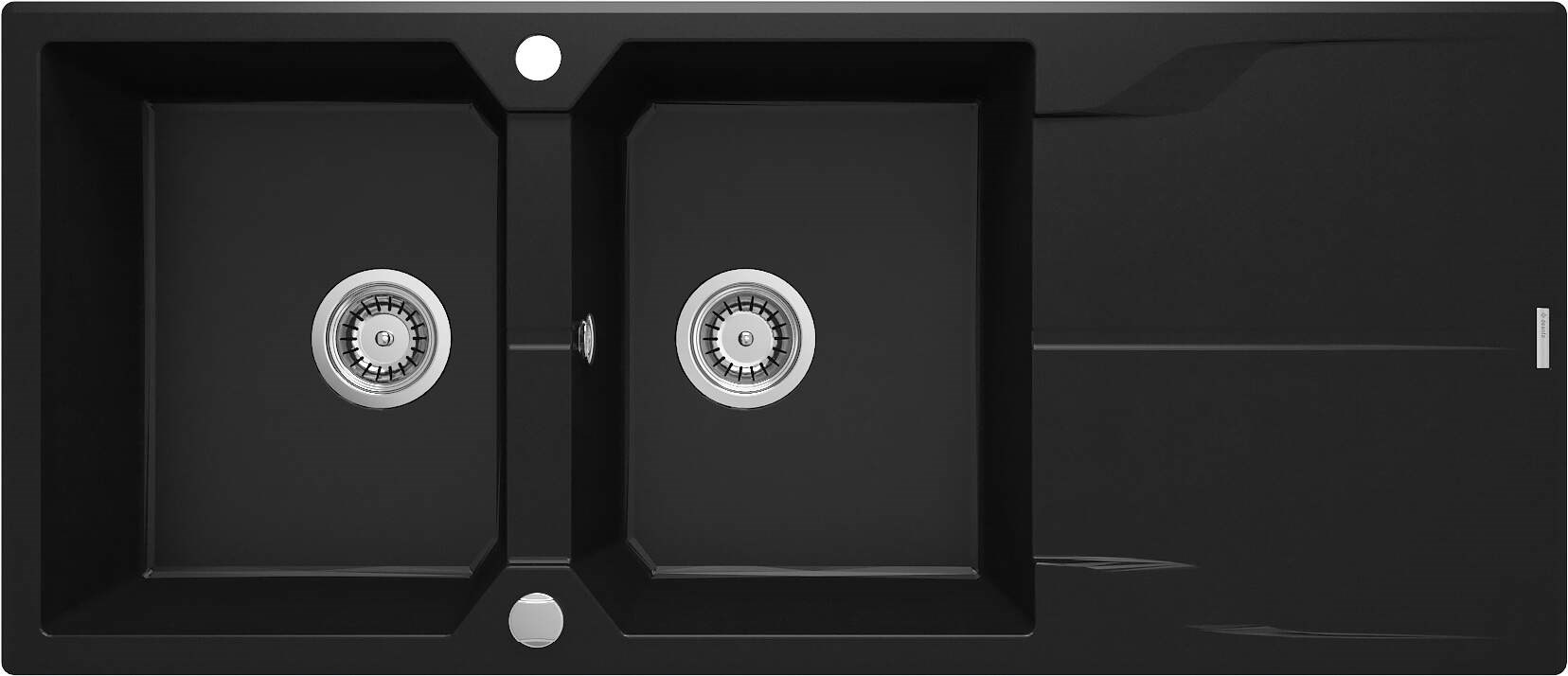 2-bowl granite sink with drainer 2-bowl granite sink with drainer