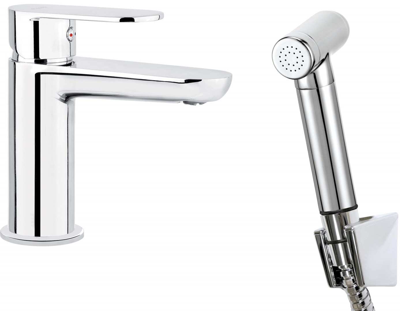 Basin faucet with bidetta shower head Basin faucet with bidetta shower head