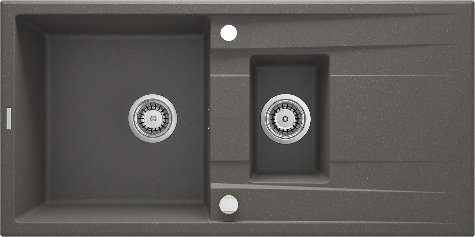 1.5-bowl granite sink with drainer 1.5-bowl granite sink with drainer