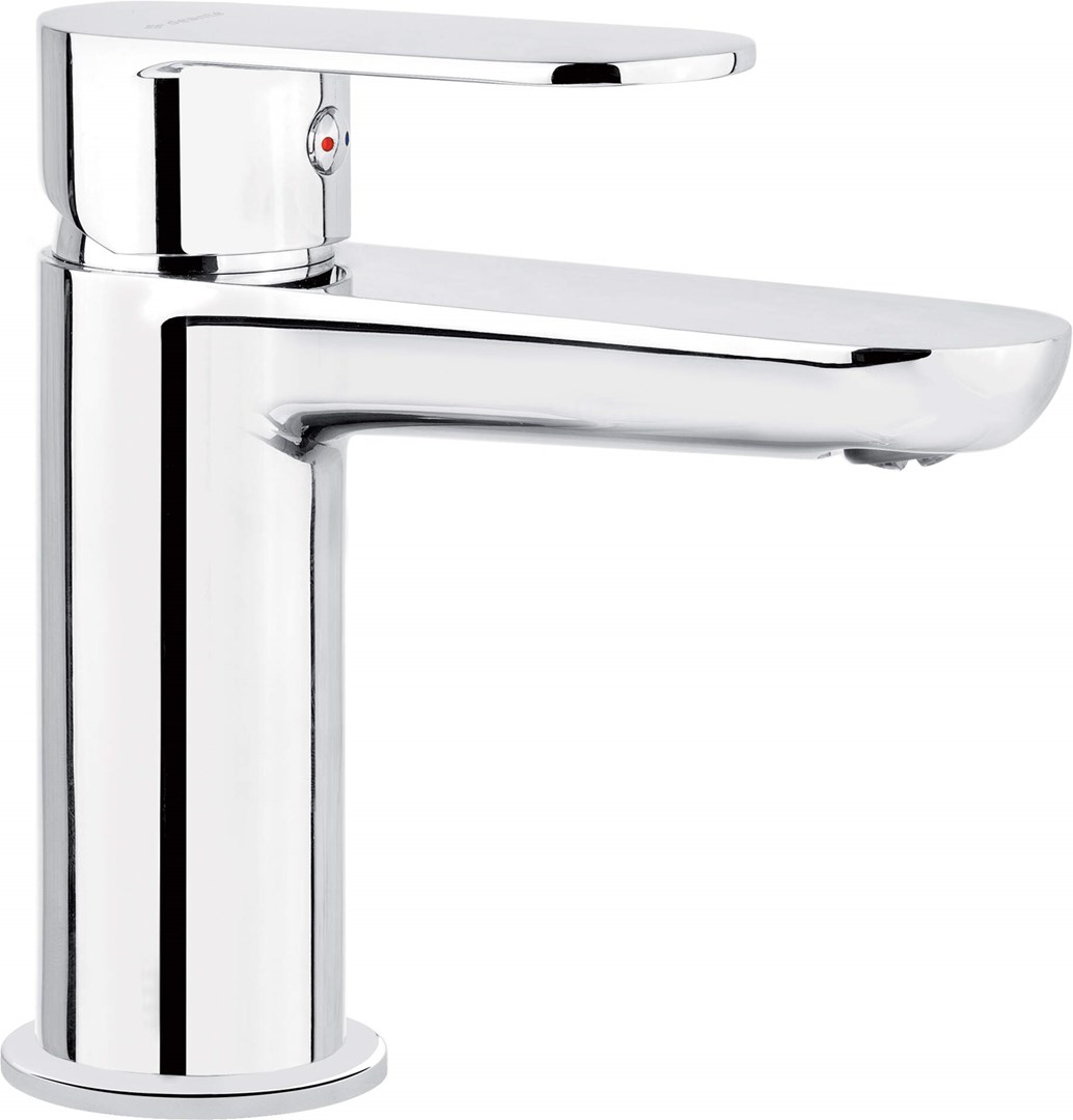 Basin mixer with temperature limitation Basin mixer with temperature limitation