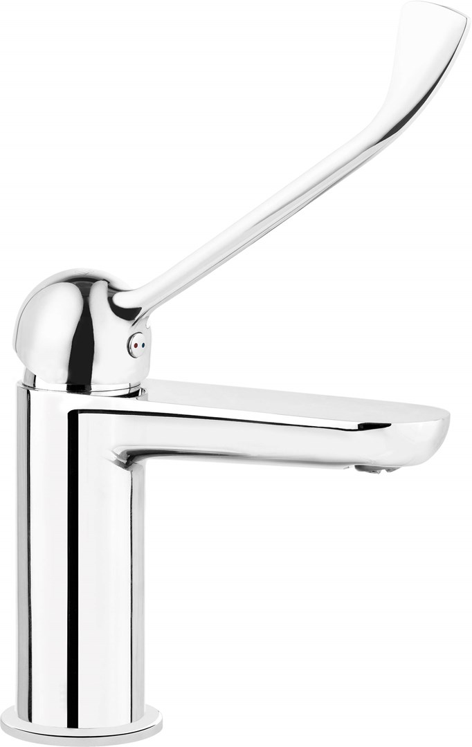 Basin mixer with temperature limitation Basin mixer with temperature limitation