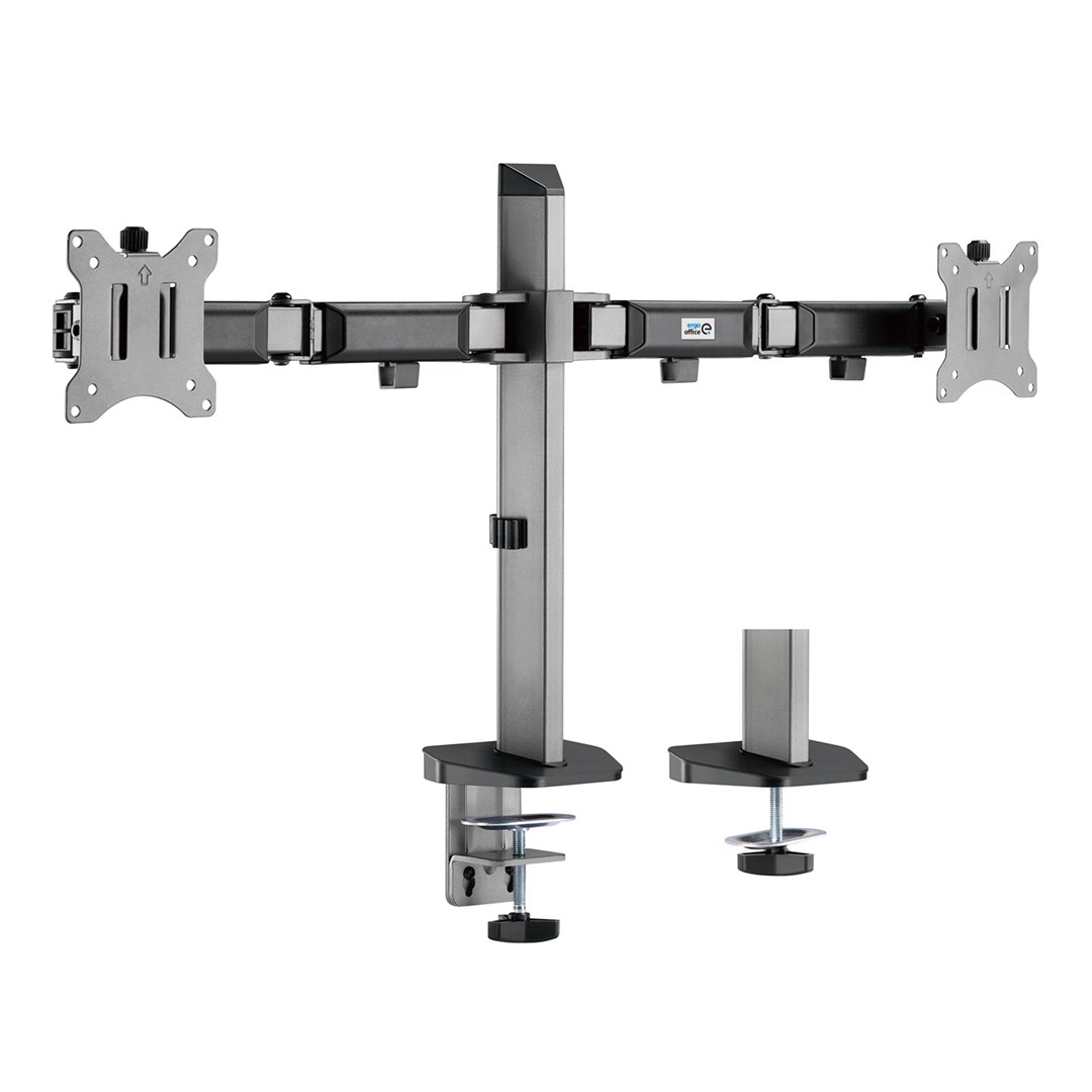 Built-in bracket for two Deluxe Ergo Office monitors, 17"-32", max. 9kg, ER-449 Built-in bracket for two Deluxe Ergo Office monitors, 17"-32", max. 9kg, ER-449