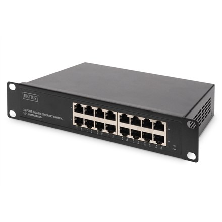 Digitus 16-Port Gigabit Switch, 10 inch, Unmanaged Digitus 16-Port Gigabit Switch, 10 inch, Unmanaged