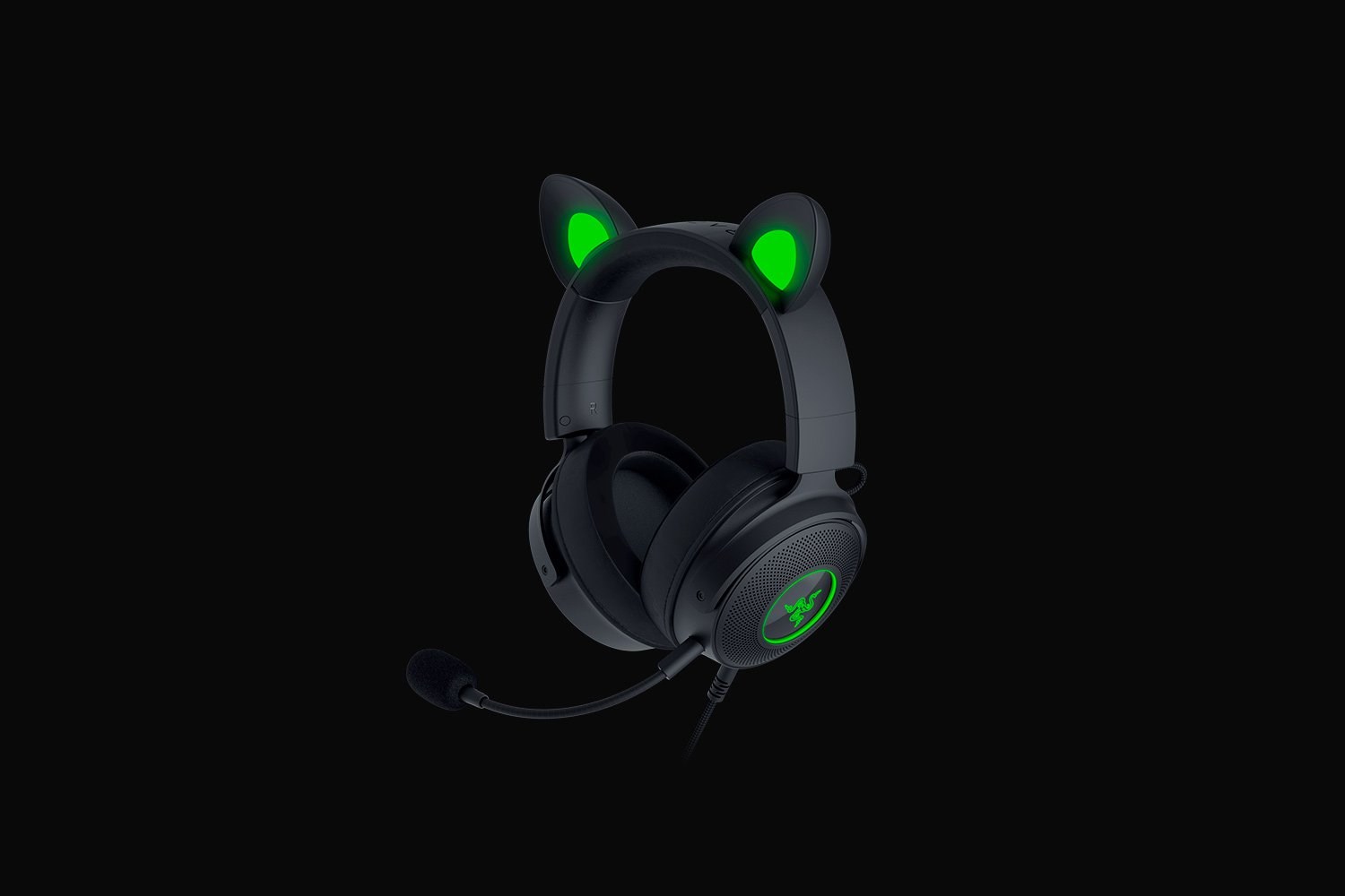 Razer Wired, Over-Ear, Black, Gaming Headset, Kraken V2 Pro, Kitty Edition Razer Wired, Over-Ear, Black, Gaming Headset, Kraken V2 Pro, Kitty Edition
