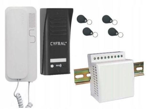 INTERCOM CYFRAL COSMO 1-TENANT BLACK INTERCOM CYFRAL COSMO 1-TENANT BLACK