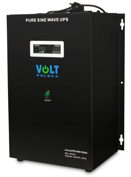 Inverter VOLT POLSKA SinusUPS-800 55Ah 12V 500/800W Inverter VOLT POLSKA SinusUPS-800 55Ah 12V 500/800W