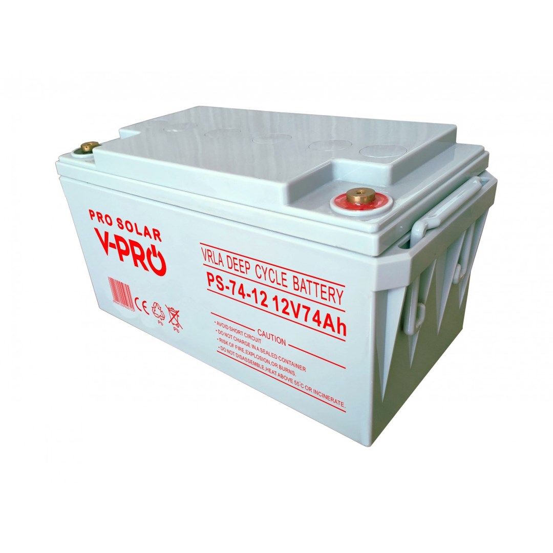 BATTERY VOLT POLSKA DEEP CYCLE VPRO SOLAR 12V 74Ah VRLA MAINTENANCE-FREE BATTERY VOLT POLSKA DEEP CYCLE VPRO SOLAR 12V 74Ah VRLA MAINTENANCE-FREE
