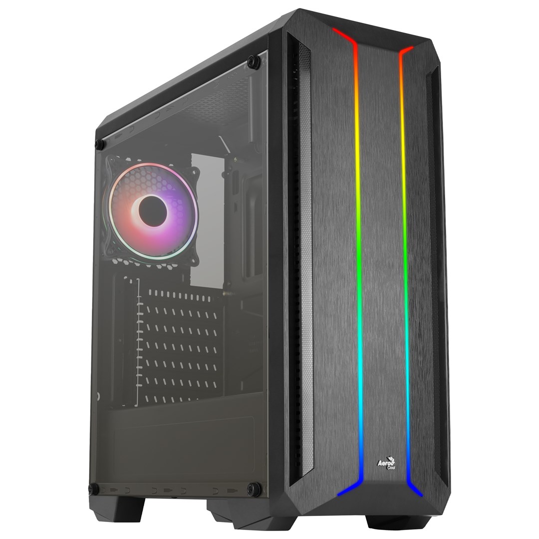 Aerocool SKYLINEV2BK PC ATX Case Dual Front Panel LED ARGB Fan ARGB 12cm Black Aerocool SKYLINEV2BK PC ATX Case Dual Front Panel LED ARGB Fan ARGB 12cm Black