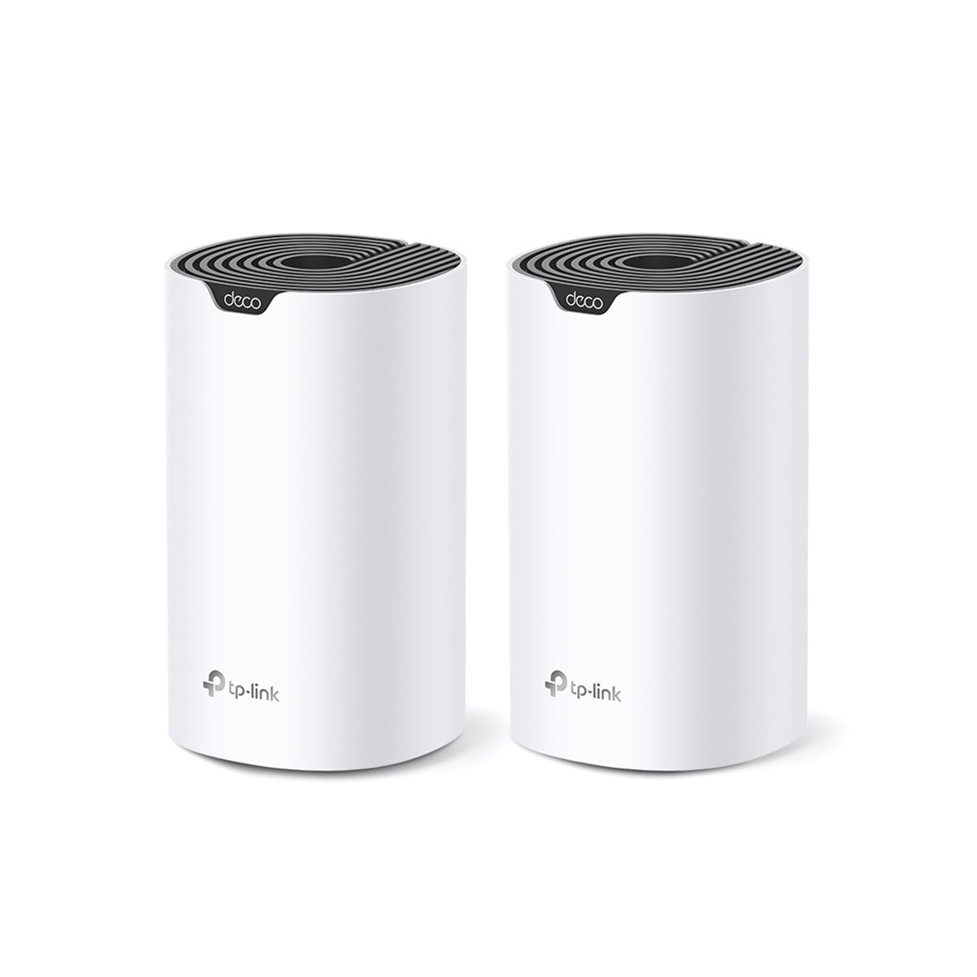 TP-LINK | AC1900 Whole Home Mesh Wi-Fi System | Deco S7 (2-pack) | 802.11ac | 10/100/1000 Mbit/s | Ethernet LAN (RJ-45) ports 1 | Mesh Support Yes | MU-MiMO Yes | No mobile broadband | Antenna type Internal TP-LINK | AC1900 Whole Home Mesh Wi-Fi System | Deco S7 (2-pack) | 802.11ac | 10/100/1000 Mbit/s | Ethernet LAN (RJ-45) ports 1 | Mesh Support Yes | MU-MiMO Yes | No mobile broadband | Antenna type Internal
