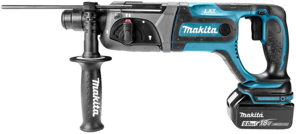 MAKITA ROTARY HAMMER DRILL WITH FORGING OPTION 18V 2J 2 x 5.0Ah DHR241RTJ MAKITA ROTARY HAMMER DRILL WITH FORGING OPTION 18V 2J 2 x 5.0Ah DHR241RTJ
