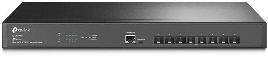 TP-Link Omada 8-Port 10GE SFP+ L2+ Managed Switch TP-Link Omada 8-Port 10GE SFP+ L2+ Managed Switch