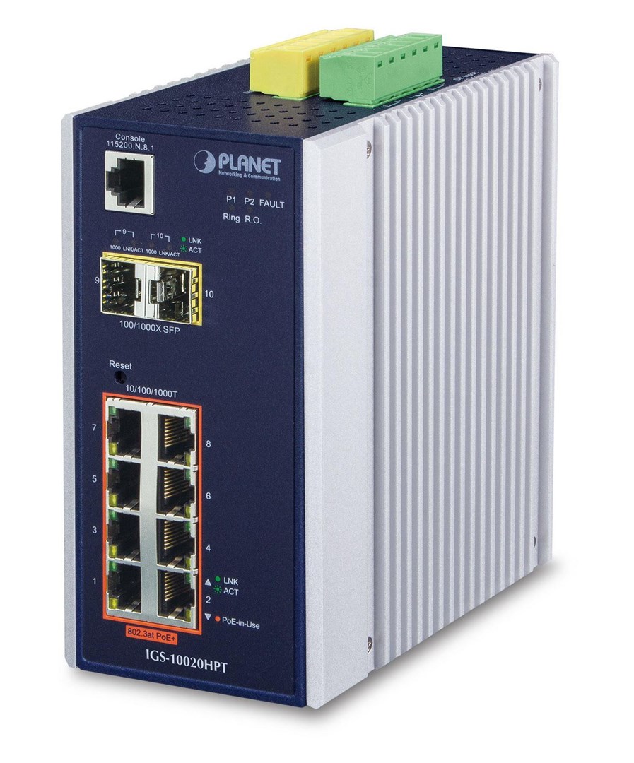 PLANET IGS-10020HPT network switch Managed L2+ Gigabit Ethernet (10/100/1000) Power over Ethernet (PoE) Black, White PLANET IGS-10020HPT network switch Managed L2+ Gigabit Ethernet (10/100/1000) Power over Ethernet (PoE) Black, White