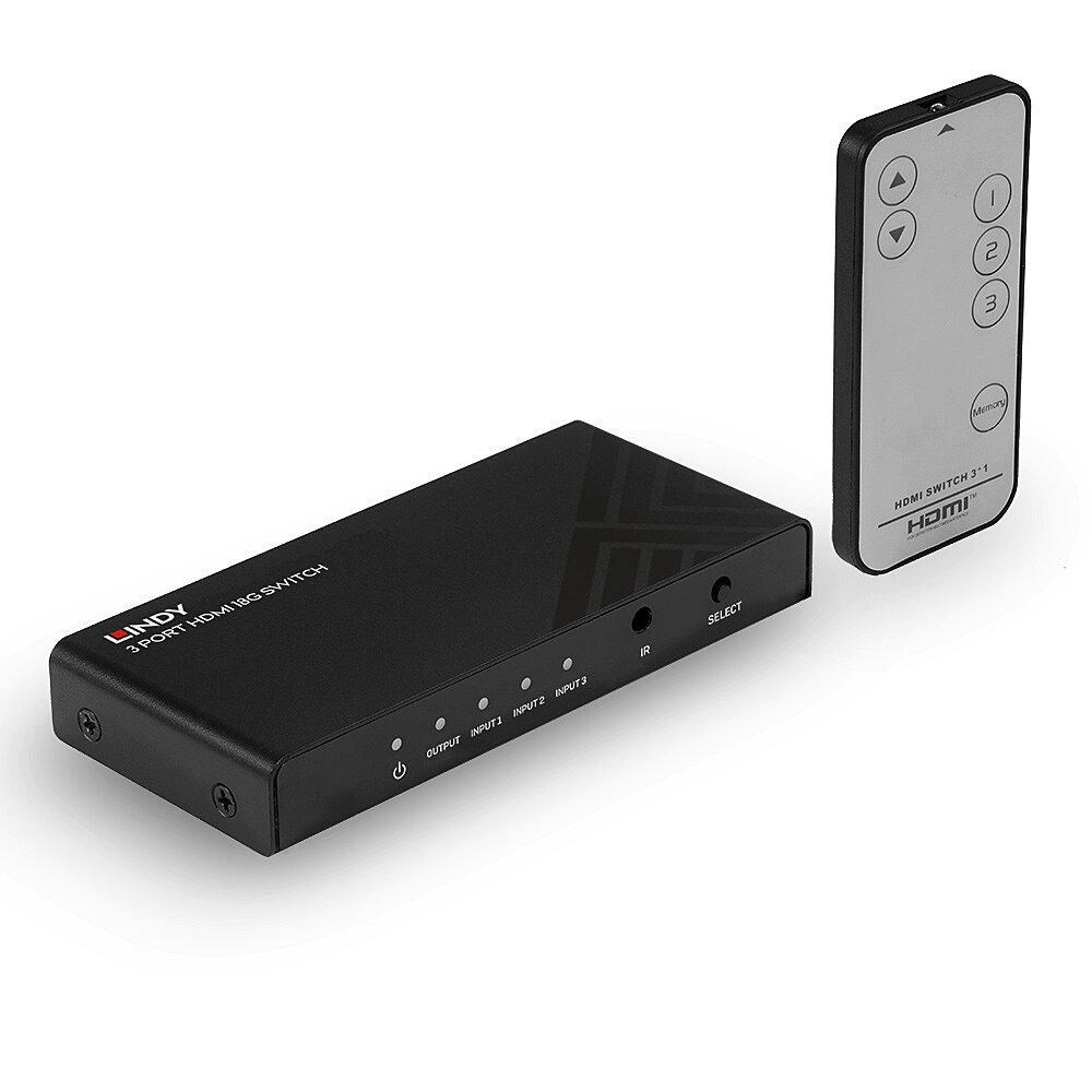 Lindy 3 Port HDMI 18G Switch Lindy 3 Port HDMI 18G Switch