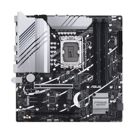 Asus | PRIME Z790M-PLUS | Processor family Intel | Processor socket LGA1700 | DDR5 DIMM | Memory slots 4 | Supported hard disk drive interfaces SATA, M.2 | Number of SATA connectors 4 | Chipset Intel Z790 | mATX Asus | PRIME Z790M-PLUS | Processor family Intel | Processor socket LGA1700 | DDR5 DIMM | Memory slots 4 | Supported hard disk drive interfaces SATA, M.2 | Number of SATA connectors 4 | Chipset Intel Z790 | mATX