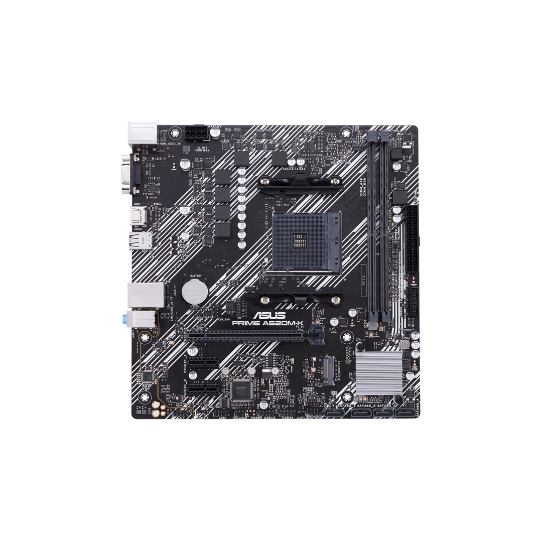 ASUS PRIME A520M-K AMD A520 Socket AM4 micro ATX ASUS PRIME A520M-K AMD A520 Socket AM4 micro ATX