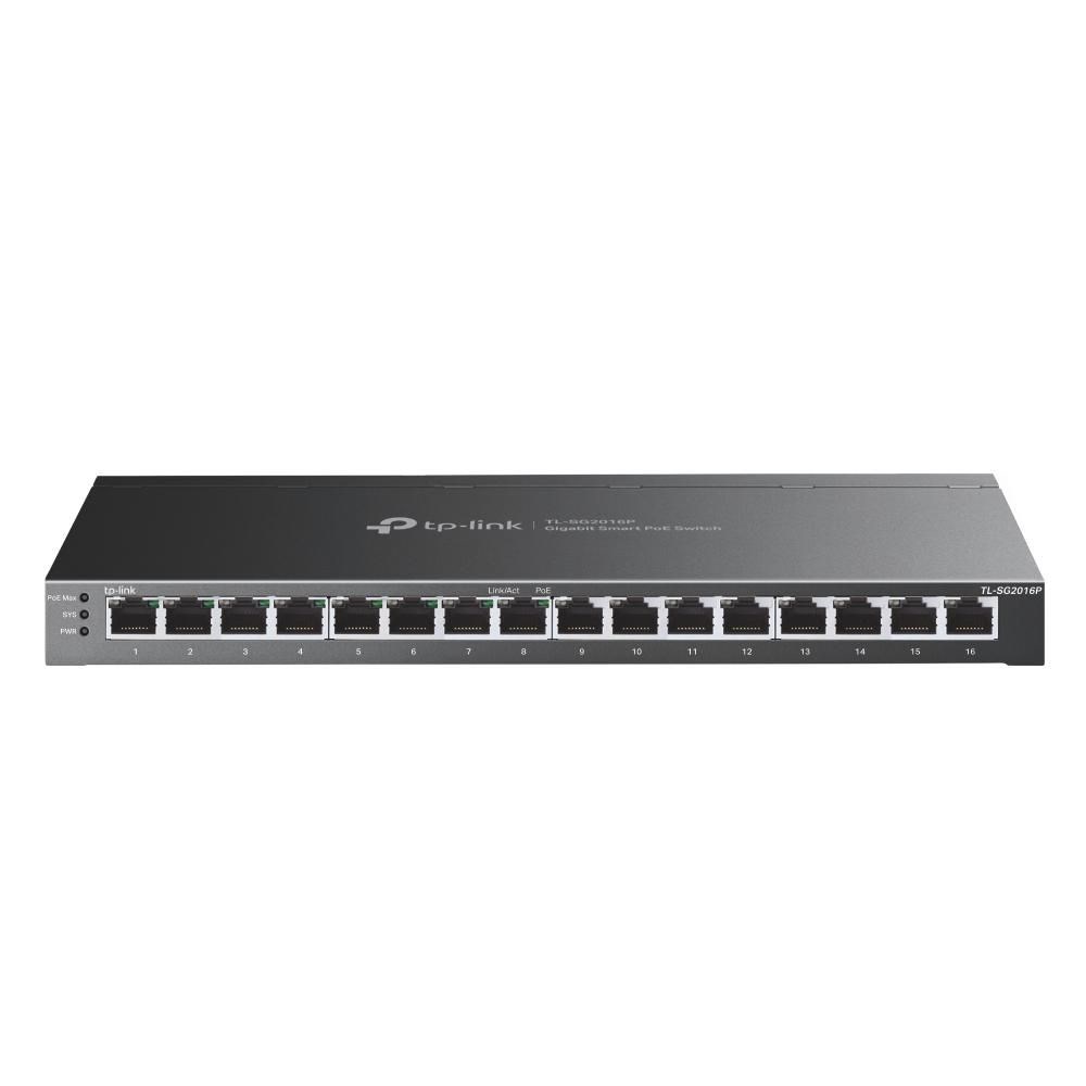 TP-Link TL-SG2016P network switch L2/L3/L4 Gigabit Ethernet (10/100/1000) Power over Ethernet (PoE) Black TP-Link TL-SG2016P network switch L2/L3/L4 Gigabit Ethernet (10/100/1000) Power over Ethernet (PoE) Black