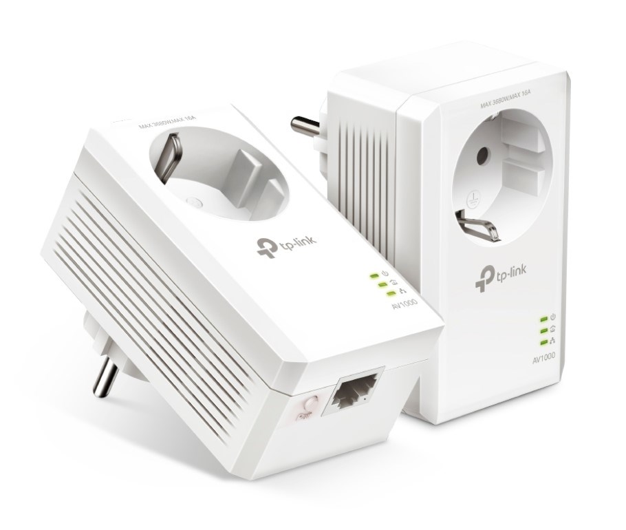 TP-Link AV1000 Gigabit Passthrough Powerline Starter Kit TP-Link AV1000 Gigabit Passthrough Powerline Starter Kit
