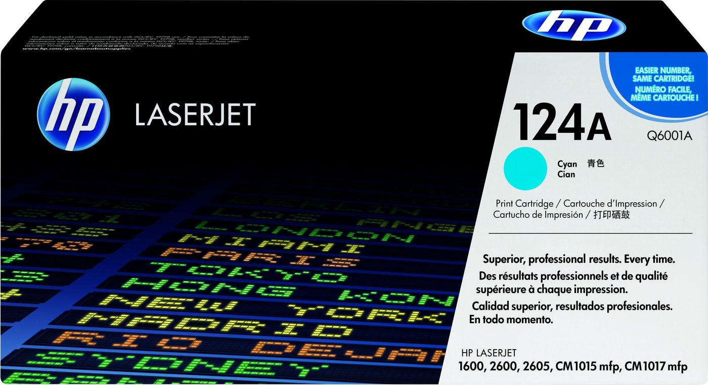 HP 124A Cyan Original LaserJet Toner Cartridge HP 124A Cyan Original LaserJet Toner Cartridge