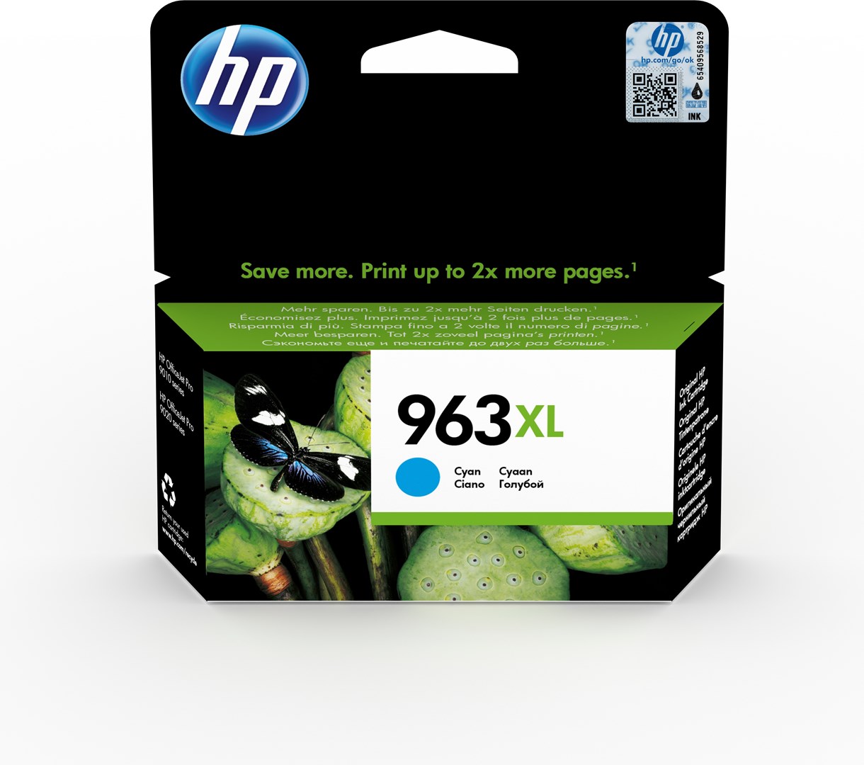 HP 963XL - Hojtydende - cyan - origina HP 963XL - Hojtydende - cyan - origina