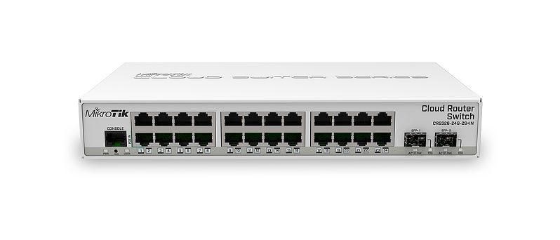 Mikrotik CRS326-24G-2S+IN network switch Managed Gigabit Ethernet (10/100/1000) Power over Ethernet (PoE) White Mikrotik CRS326-24G-2S+IN network switch Managed Gigabit Ethernet (10/100/1000) Power over Ethernet (PoE) White