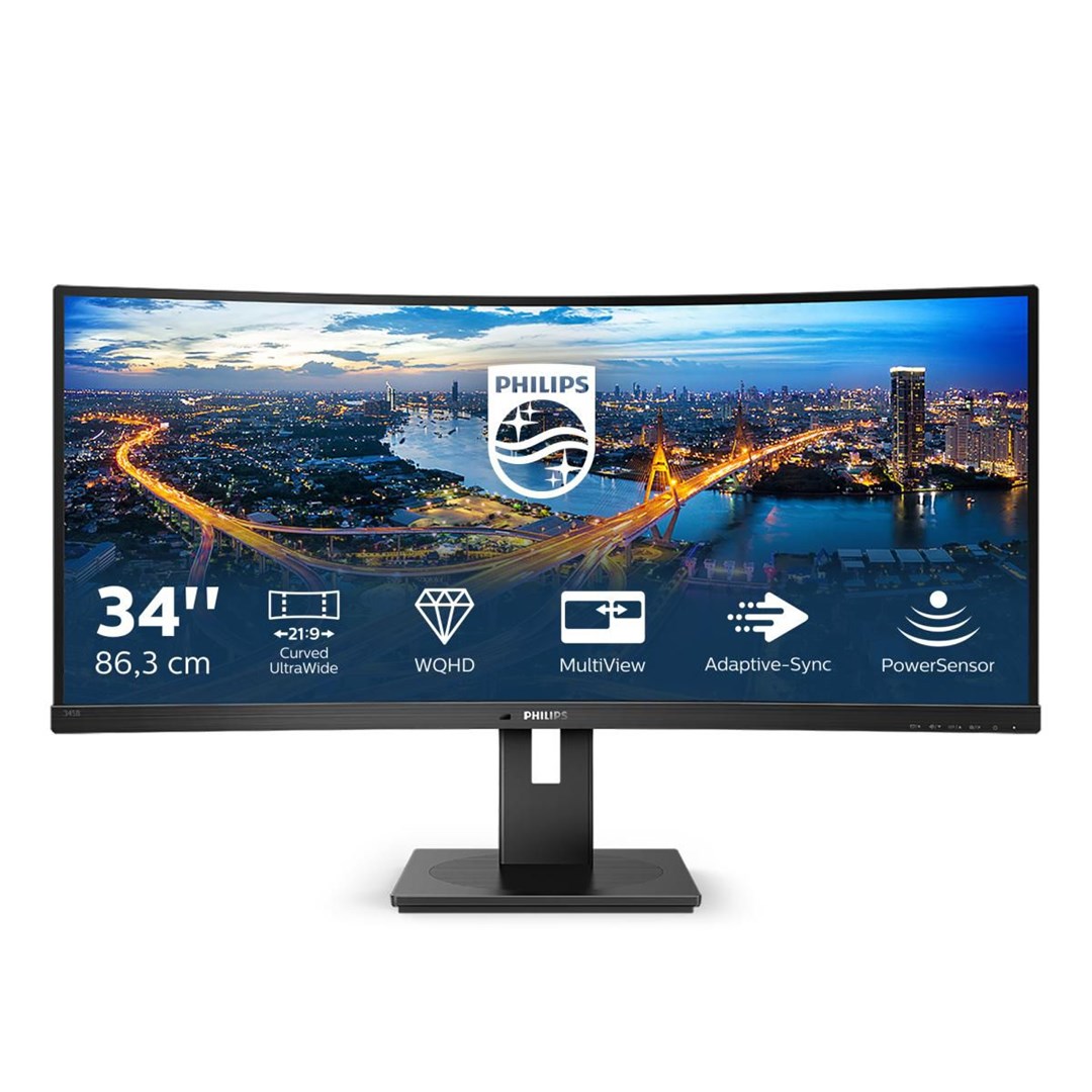 Philips | 345B1C | 34 " | VA | WQHD | 21:9 | Warranty 24 month(s) | 5 ms | 300 cd/m2 | Black | HDMI ports quantity 1 | 100 Hz Philips | 345B1C | 34 " | VA | WQHD | 21:9 | Warranty 24 month(s) | 5 ms | 300 cd/m2 | Black | HDMI ports quantity 1 | 100 Hz