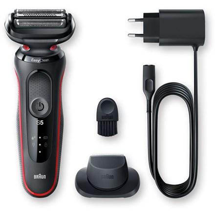 Braun | Shaver | 51-R1200s | Operating time (max) 50 min | Wet & Dry | Black/Red Braun | Shaver | 51-R1200s | Operating time (max) 50 min | Wet & Dry | Black/Red