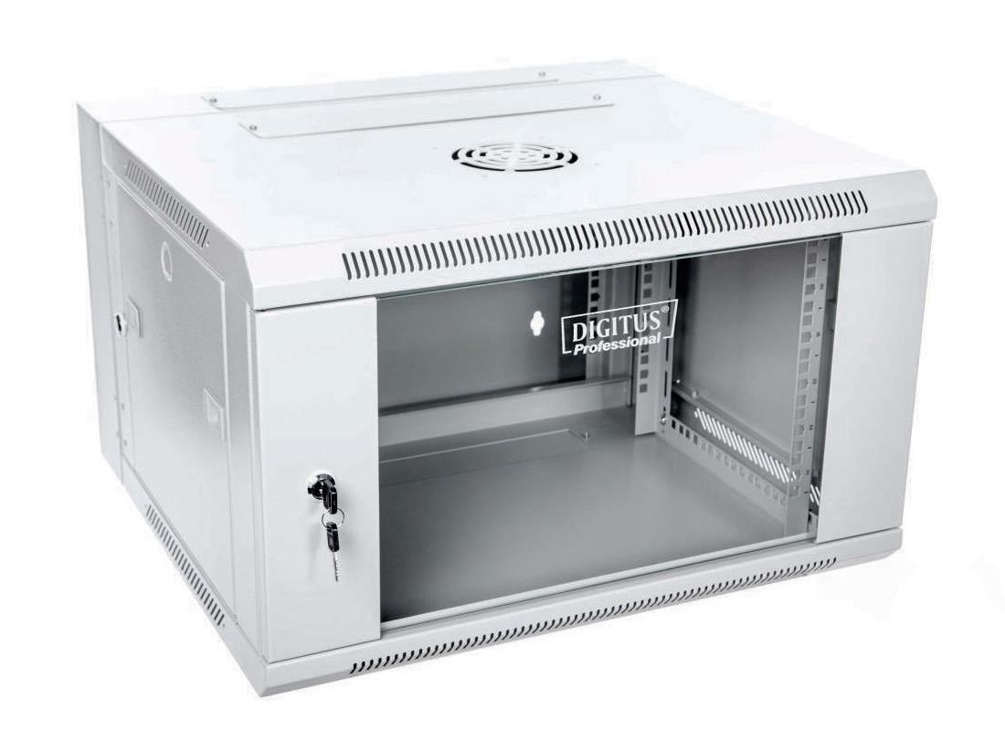 Digitus DN-WD19 06U/550 rack cabinet 6U Wall mounted rack Light grey Digitus DN-WD19 06U/550 rack cabinet 6U Wall mounted rack Light grey