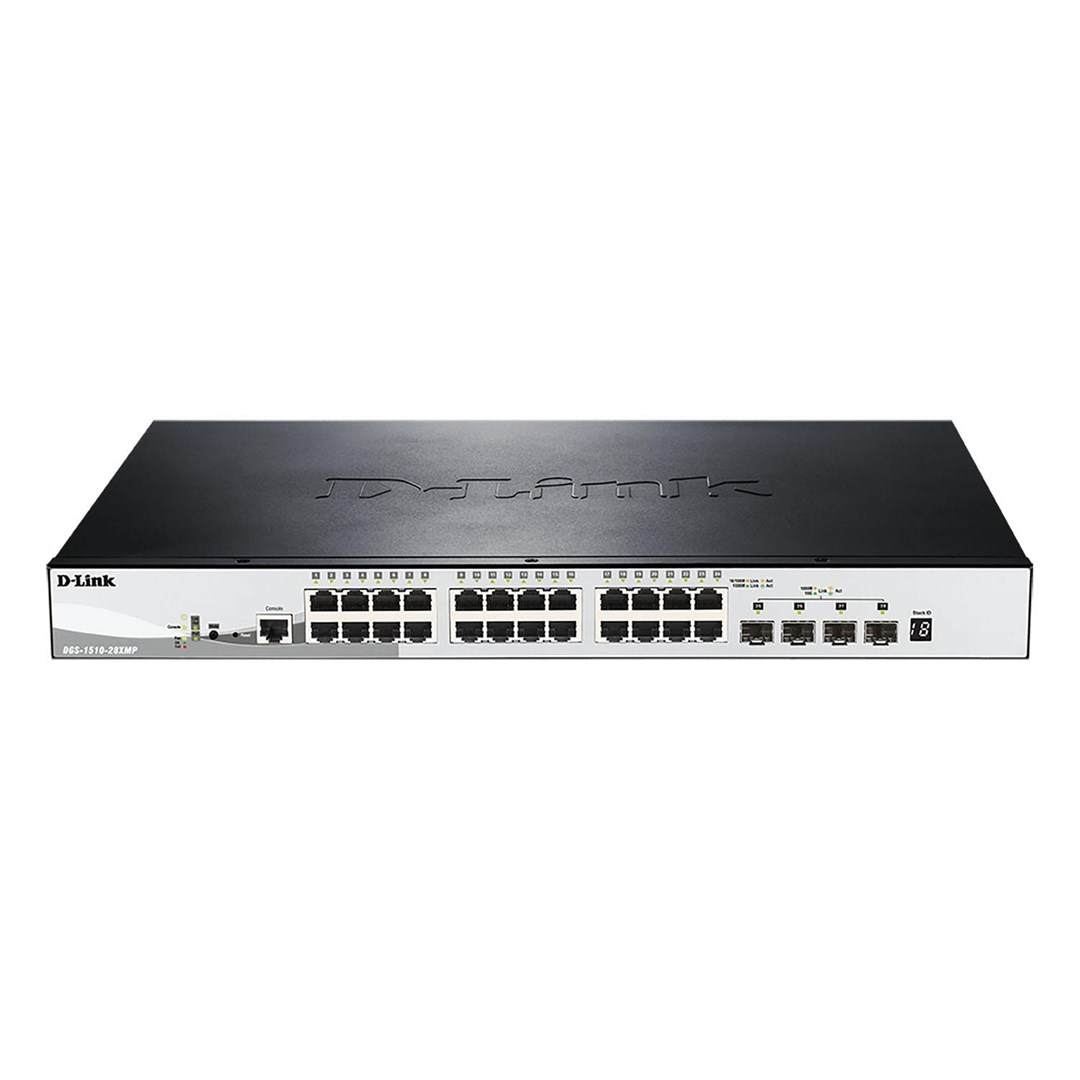 D-Link DGS-1510-28XMP Managed L2/L3 Gigabit Ethernet (10/100/1000) Power over Ethernet (PoE) Black, Grey D-Link DGS-1510-28XMP Managed L2/L3 Gigabit Ethernet (10/100/1000) Power over Ethernet (PoE) Black, Grey