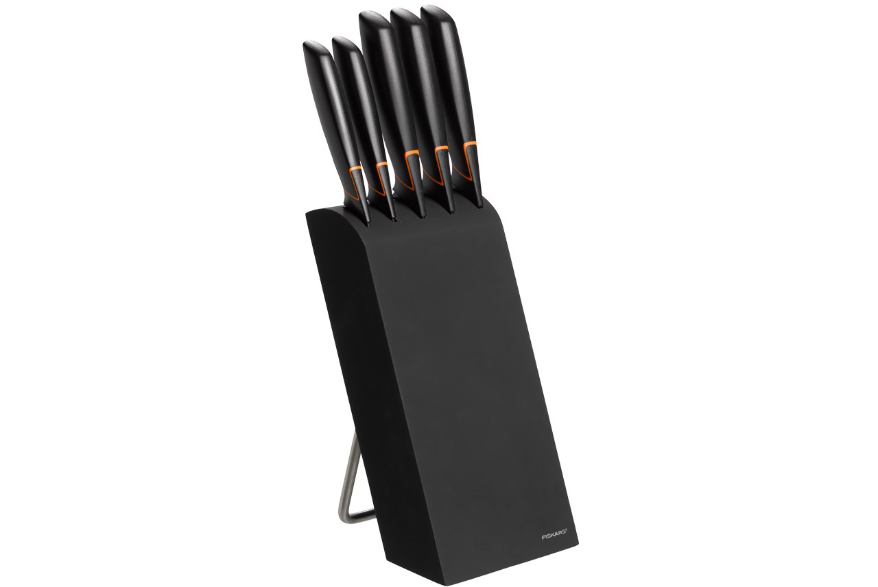 FISKARS SET OF 5 KNIVES IN EDGE BLOCK FISKARS SET OF 5 KNIVES IN EDGE BLOCK