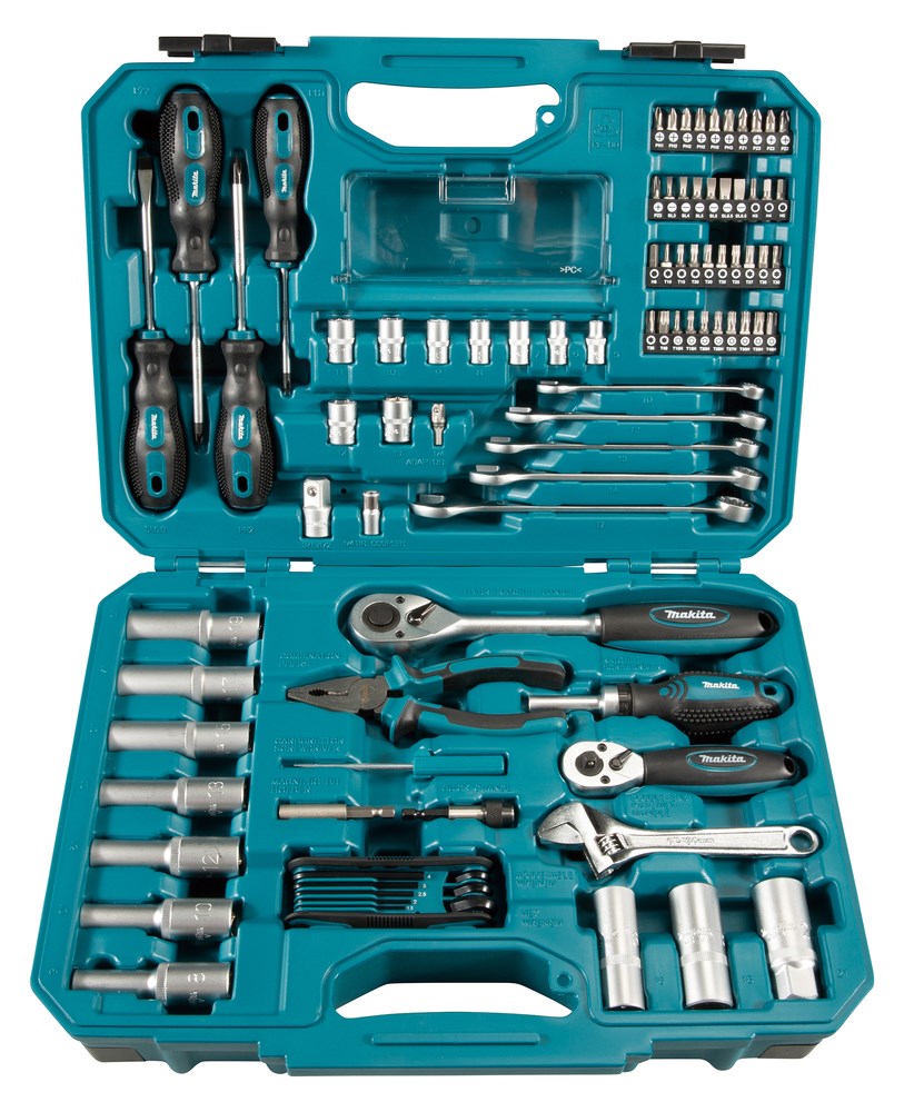 MAKITA SET OF ACCESSORIES AND HAND TOOLS 87pcs. MAKITA SET OF ACCESSORIES AND HAND TOOLS 87pcs.