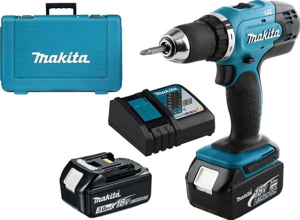Makita DDF453RFE drill 1.6 kg Black, Blue Makita DDF453RFE drill 1.6 kg Black, Blue
