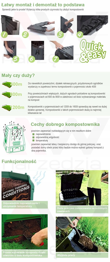 Prosperplast IKST380C-S411 Compogreen composter 380 l Prosperplast IKST380C-S411 Compogreen composter 380 l