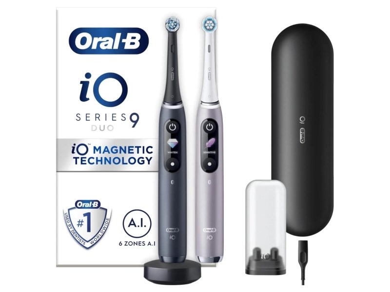 Oral-B iO 9 Adult Rotating toothbrush Black, Rose Oral-B iO 9 Adult Rotating toothbrush Black, Rose