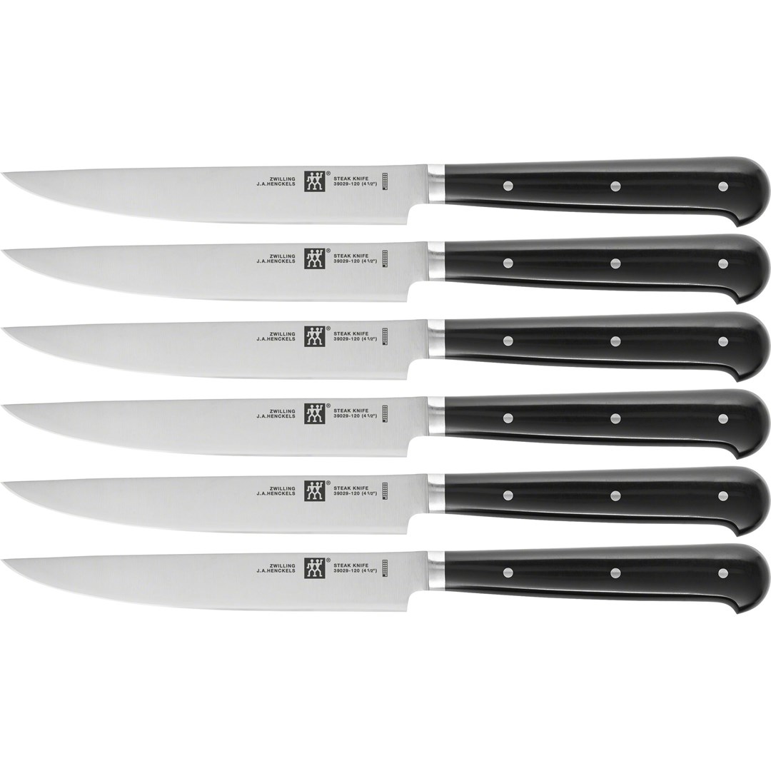 Set of 6 Zwilling steak knives - 12 cm Set of 6 Zwilling steak knives - 12 cm