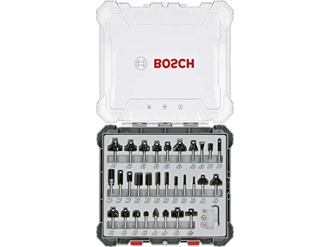 Bosch Mixed Router Bit Sets, 30-Pieces Bosch Mixed Router Bit Sets, 30-Pieces