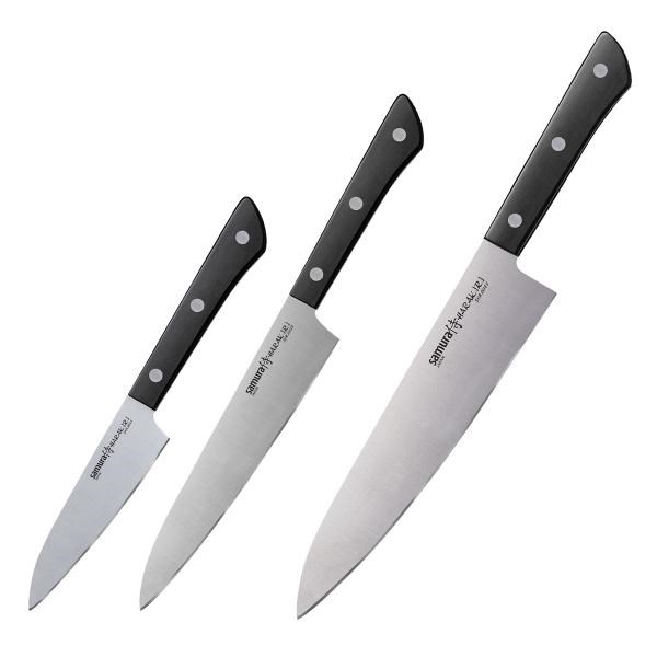 Set of 3 Samura Harakiri Kitchen Knives 0220B Set of 3 Samura Harakiri Kitchen Knives 0220B