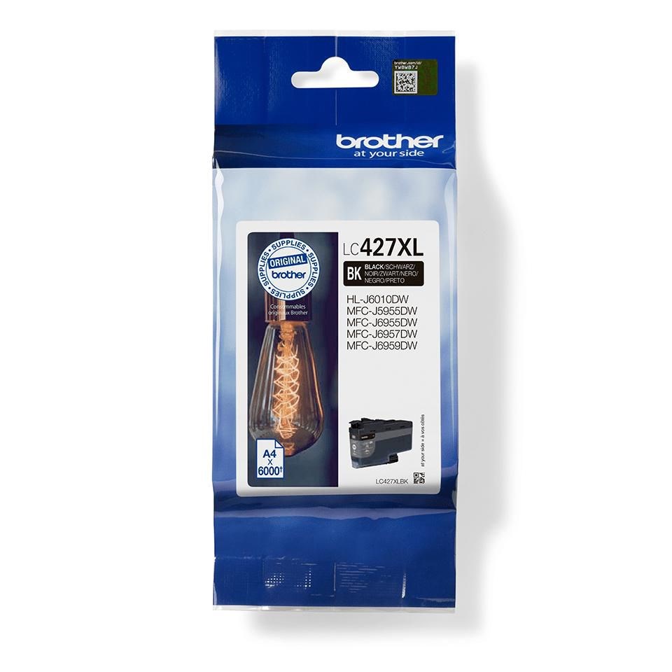 Brother LC-427XLBK ink cartridge 1 pc(s) Original High (XL) Yield Black Brother LC-427XLBK ink cartridge 1 pc(s) Original High (XL) Yield Black
