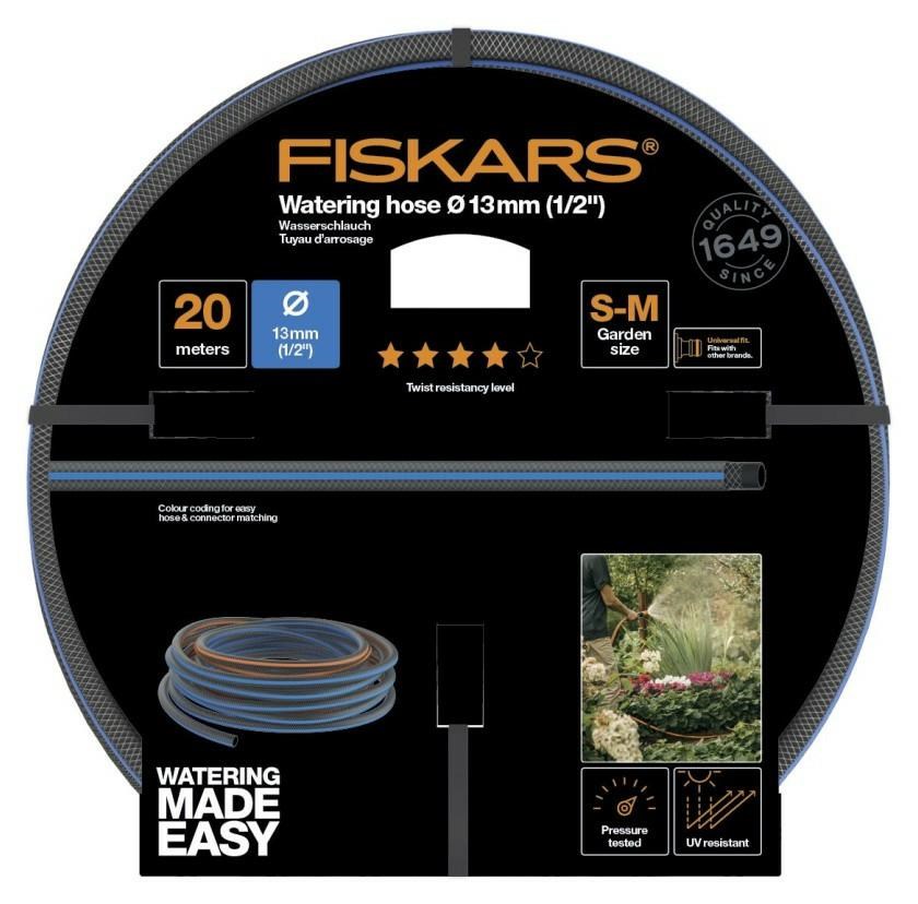 FISKARS GARDEN HOSE 1/2" 20m - Q4 FISKARS GARDEN HOSE 1/2" 20m - Q4
