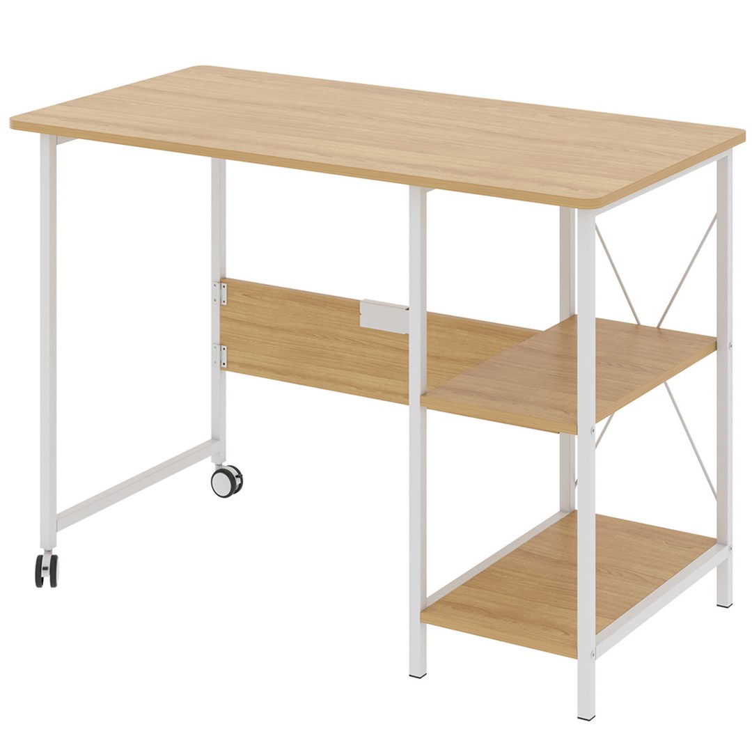 Maclean loft folding desk, dimensions: 107x45x75cm, max - 150 kg, with top, light beech color, MC-411 W Maclean loft folding desk, dimensions: 107x45x75cm, max - 150 kg, with top, light beech color, MC-411 W