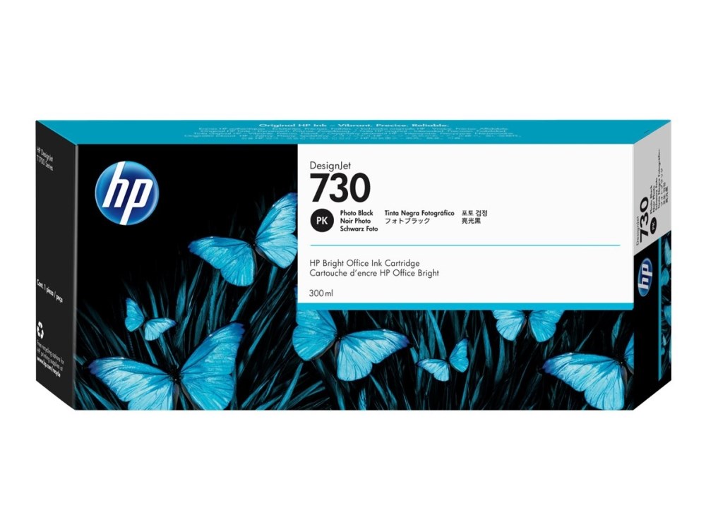 HP 730 300-ml Photo Black DesignJet Ink Cartridge HP 730 300-ml Photo Black DesignJet Ink Cartridge