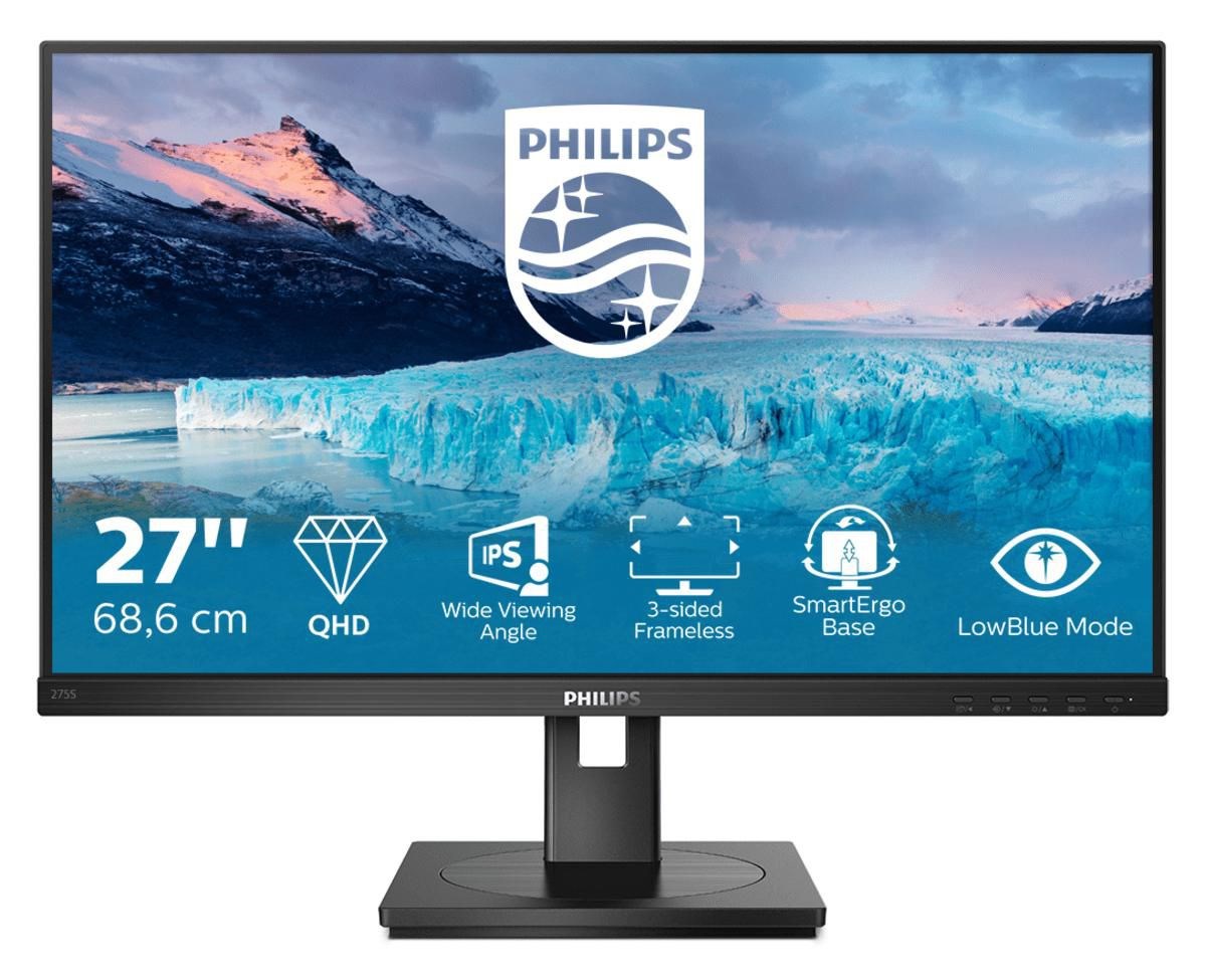 Philips S Line 275S1AE/00 LED display 68.6 cm (27") 2560 x 1440 pixels 2K Ultra HD LCD Black Philips S Line 275S1AE/00 LED display 68.6 cm (27") 2560 x 1440 pixels 2K Ultra HD LCD Black