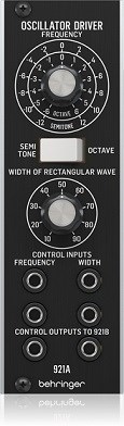Behringer 921A OSCILLATOR DRIVER Moduł syntezatora modularnego Behringer 921A OSCILLATOR DRIVER Moduł syntezatora modularnego