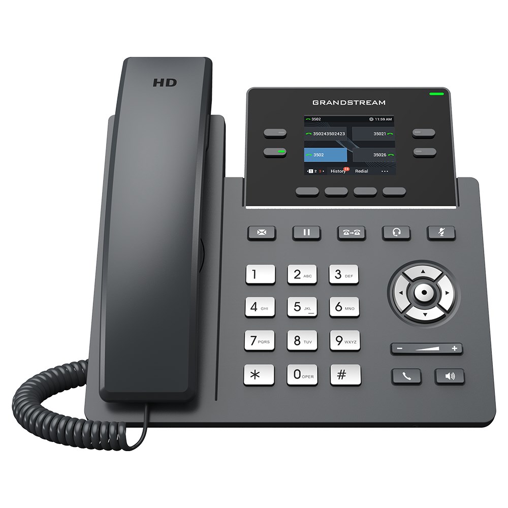 Grandstream Networks GRP2612G IP phone Black 4 lines LCD Grandstream Networks GRP2612G IP phone Black 4 lines LCD