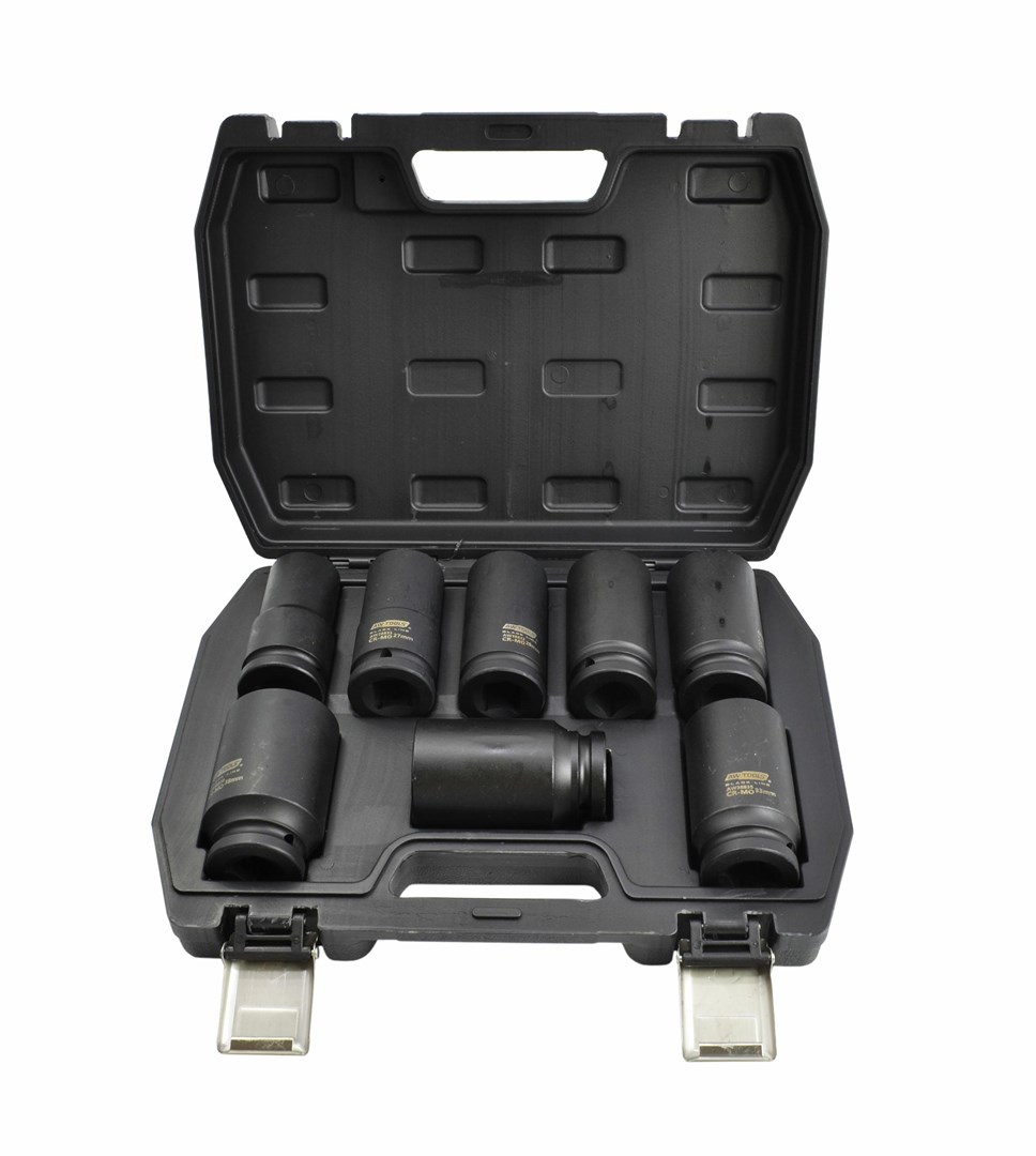 AW IMPACT SOCKET SET 3/4" 8pcs. LONG BLACK LINE AW IMPACT SOCKET SET 3/4" 8pcs. LONG BLACK LINE