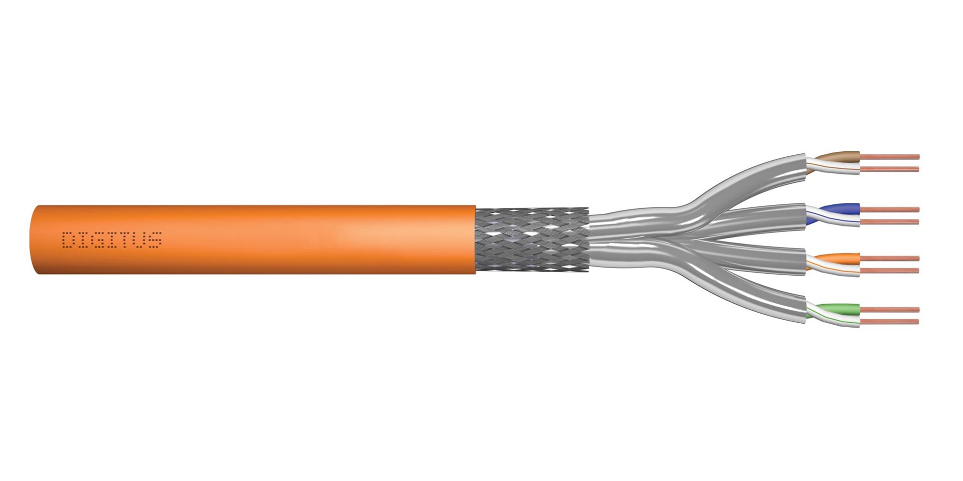 Digitus CAT 7 S/FTP installation cable, 500 m, simplex, B2ca Digitus CAT 7 S/FTP installation cable, 500 m, simplex, B2ca