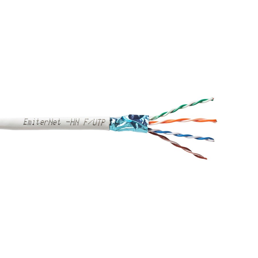 Emitter Net FTP (F/UTP) Cat.5e 350MHz Cable, 4x2x24 AWG Wire, PVC Emitter Net FTP (F/UTP) Cat.5e 350MHz Cable, 4x2x24 AWG Wire, PVC